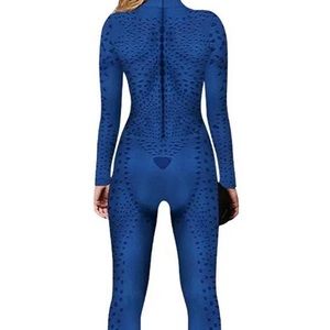 Mystique cosplay bodysuit size small spandex fabric